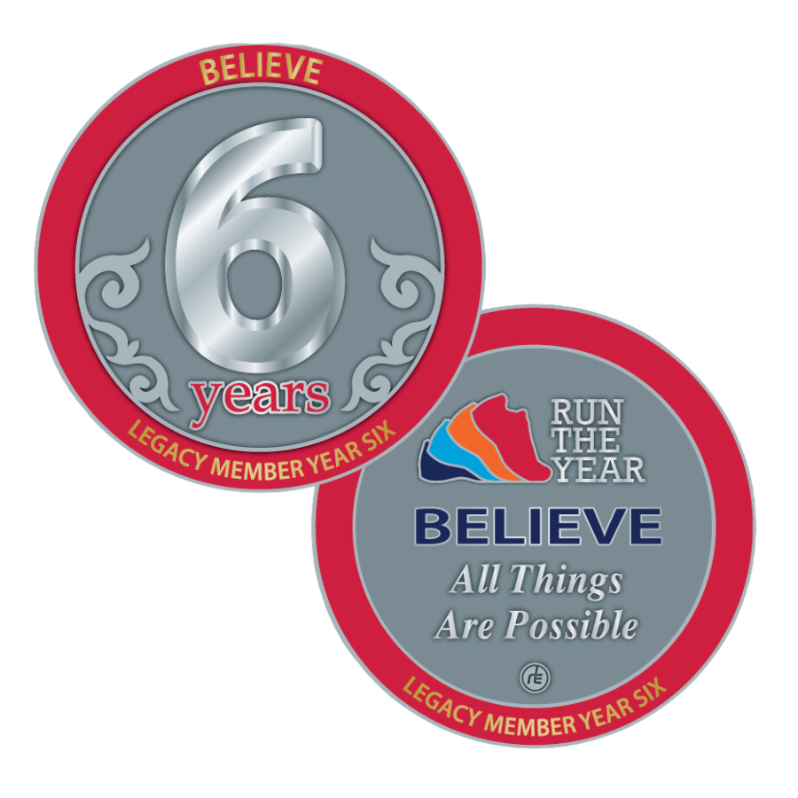 Run The Year Legacy Coin Year 6
