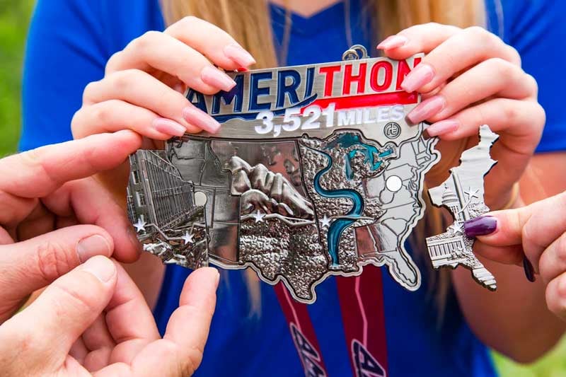 Amerithon Fitness Challenge Medal | Run The Edge 